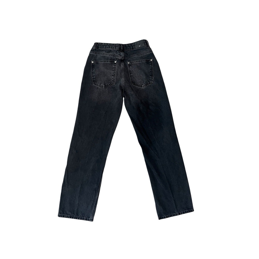 ZARA jeans Woman's Size 6 Black Pants Minimalist 100% Cotton Good Quality - Picture 2 of 9